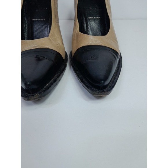 PRADA Leather Heel Pumps size 37.5 Used Flaws - Picture 6 of 16